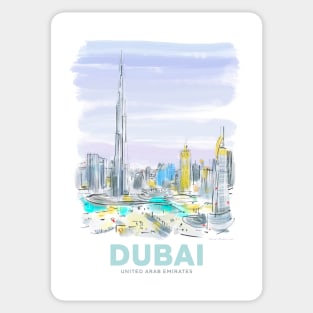 Dubai United Arab Emirates Sticker